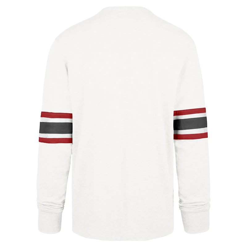 Men's '47 White Tampa Bay Buccaneers Gridiron Premier Brex Long Sleeve T-Shirt