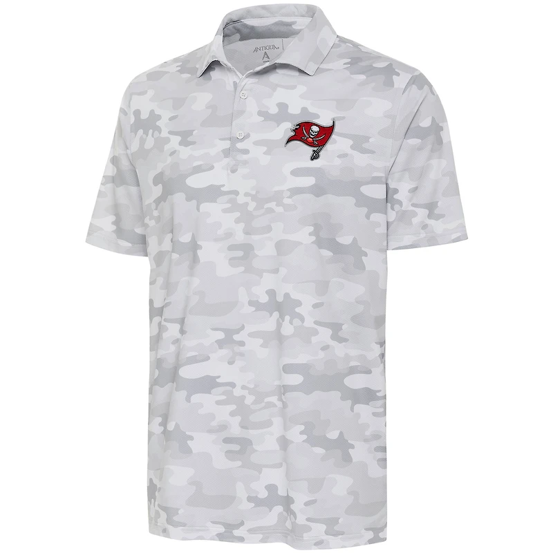 Polo Antigua blanc Tampa Bay Buccaneers Collide pour hommes