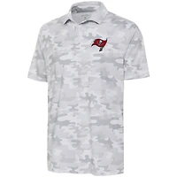 Polo Antigua blanc Tampa Bay Buccaneers Collide pour hommes