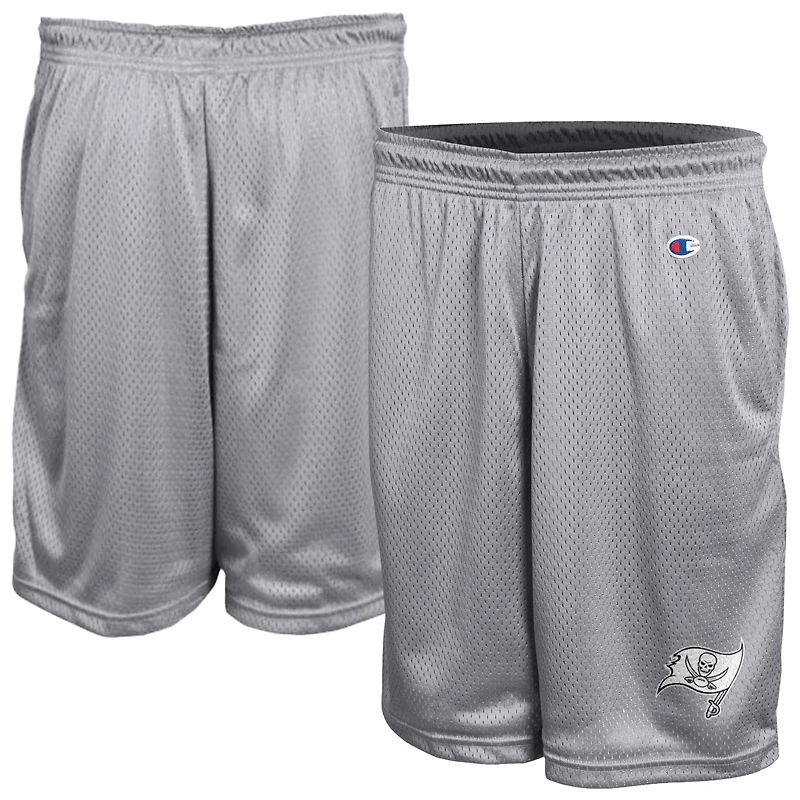 Short en maille classique gris Champion Tampa Bay Buccaneers pour homme