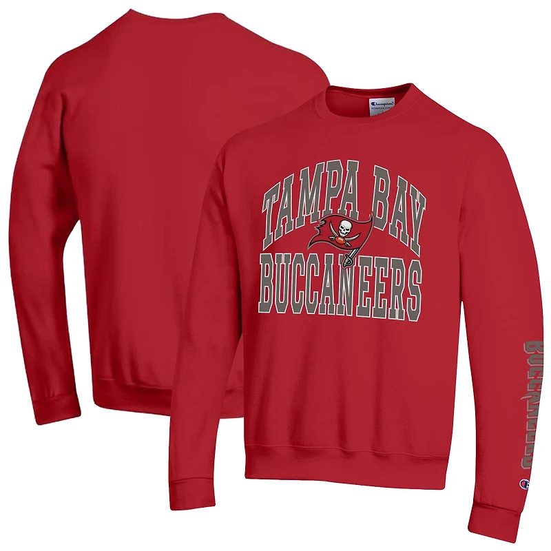 Sweat-shirt en polaire Powerblend rouge Champion pour homme, des Buccaneers de Tampa Bay