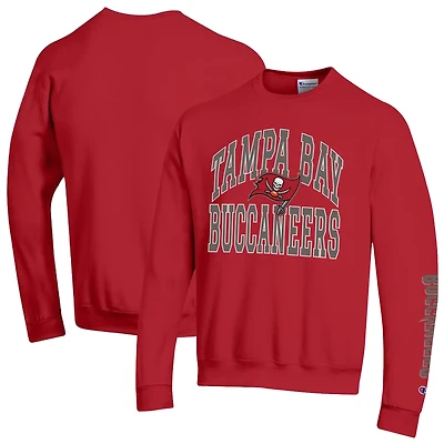 Sweat-shirt en polaire Powerblend rouge Champion pour homme, des Buccaneers de Tampa Bay