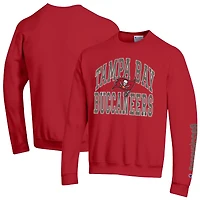 Sweat-shirt en polaire Powerblend rouge Champion pour homme, des Buccaneers de Tampa Bay