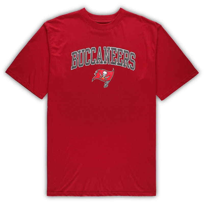 Men's Concepts Sport Red/Heathered Gray Tampa Bay Buccaneers Big & Tall Top Pants Sleep Set