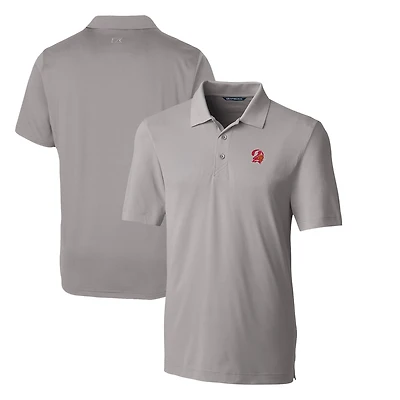Men's Cutter & Buck Gray Tampa Bay Buccaneers Throwback Logo Big Tall Forge Stretch Polo