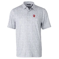 Polo stretch Cutter & Buck gris Tampa Bay Buccaneers à logo rétro Pike Constellation pour homme