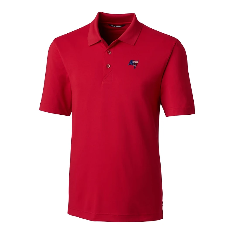 Men's Cutter & Buck Red Tampa Bay Buccaneers Big Tall Forge Stretch Polo