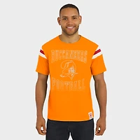 T-shirt à rayures orange pour homme Darius Rucker Collection by Fanatics des Tampa Bay Buccaneers, effet vieilli, avec épaules rétro