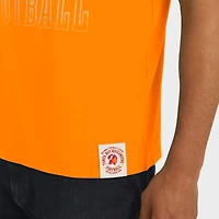 T-shirt à rayures orange pour homme Darius Rucker Collection by Fanatics des Tampa Bay Buccaneers, effet vieilli, avec épaules rétro