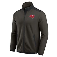 Men's Darius Rucker Collection by Fanatics Pewter Tampa Bay Buccaneers Color Block Polar Fleece Full-Zip Jacket