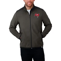 Men's Darius Rucker Collection by Fanatics Pewter Tampa Bay Buccaneers Color Block Polar Fleece Full-Zip Jacket