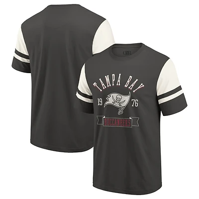 T-shirt de football américain Darius Rucker pour homme, collection Fanatics, couleur étain, des Buccaneers Tampa Bay