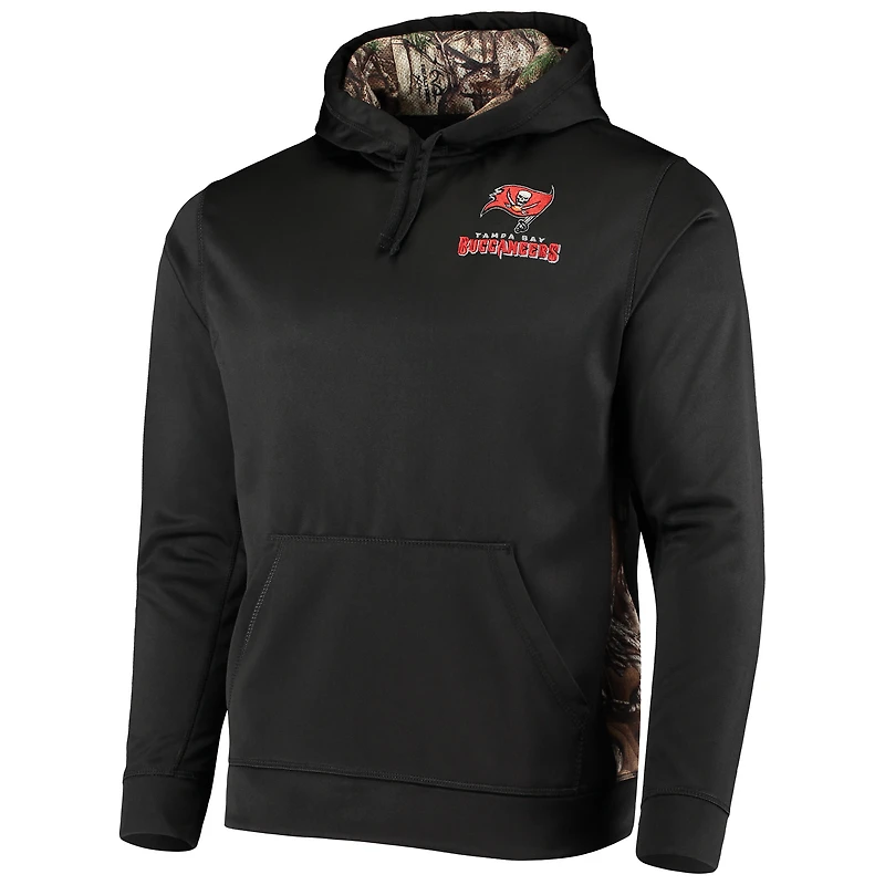 Sweat à capuche Ranger noir/camouflage Realtree pour homme, avec logo des Buccaneers de Tampa Bay.