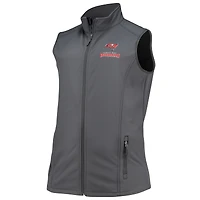 Men's Dunbrooke Charcoal Tampa Bay Buccaneers Big & Tall Archer Softshell Full-Zip Vest
