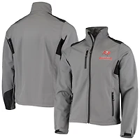 Veste polaire softshell zippée Dunbrooke Charcoal Tampa Bay Buccaneers Circle pour homme