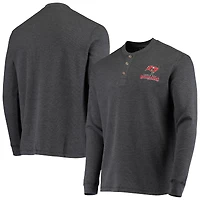 T-shirt thermique à manches longues Dunbrooke Charcoal Tampa Bay Buccaneers Logo Maverick pour homme
