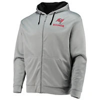 Men's Dunbrooke Gray/Black Tampa Bay Buccaneers Apprentice Full-Zip Hoodie