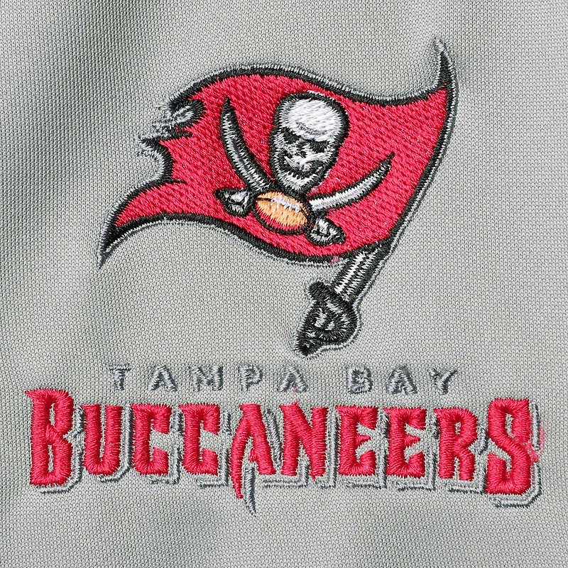 Sweat à capuche zippé Dunbrooke gris/noir pour homme, Tampa Bay Buccaneers Apprentice