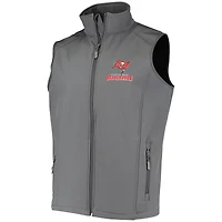 Gilet softshell zippé Dunbrooke Pewter Tampa Bay Buccaneers Circle Archer pour homme
