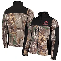 Veste softshell zippée intégrale Dunbrooke Realtree Camo/Noir Tampa Bay Buccaneers Circle Hunter pour homme