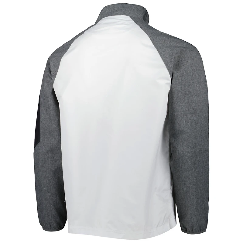 Men's Dunbrooke White Tampa Bay Buccaneers Hurricane Raglan Full-Zip Windbreaker Jacket