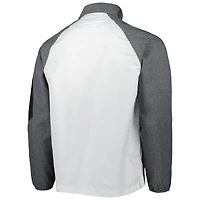Men's Dunbrooke White Tampa Bay Buccaneers Hurricane Raglan Full-Zip Windbreaker Jacket