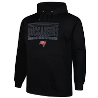 Men's Fanatics Black Tampa Bay Buccaneers Big & Tall Pop Pullover Hoodie