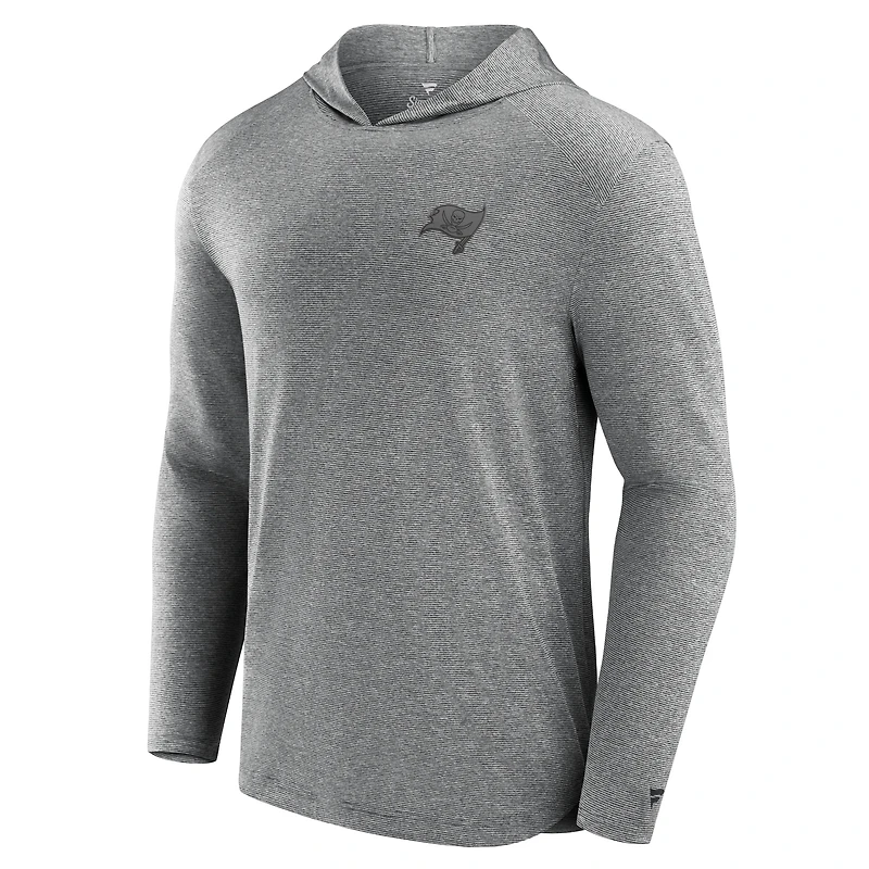 Men's Fanatics Black Tampa Bay Buccaneers Front Office Tech Lightweight Hoodie T-Shirt