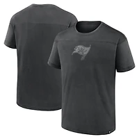 T-shirt noir Fanatics pour homme, modèle mini ton sur ton, des Buccaneers de Tampa Bay