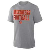 T-shirt tri-blend hommage aux Buccaneers de Tampa Bay, gris chiné, Fanatics pour homme