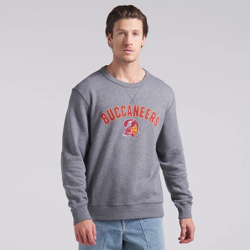 Sweat-shirt à enfiler en tissu éponge bouclettes Fanatics Heather Grey pour homme des Tampa Bay Buccaneers