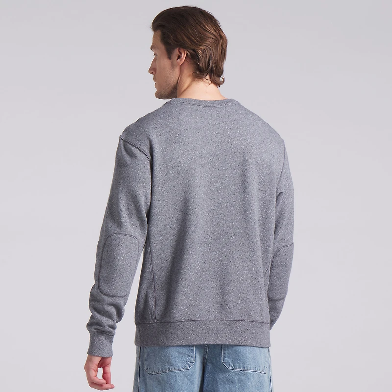 Men's Fanatics Heather Gray Tampa Bay Buccaneers Loop Terry Pullover Sweatshirt