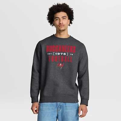 Sweat-shirt Fanatics Heather Pewter pour homme, motif héritage des Tampa Bay Buccaneers