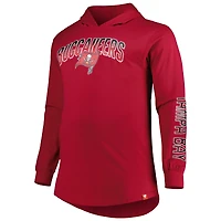 Sweat à capuche rouge Fanatics Tampa Bay Buccaneers pour hommes Big & Tall Front Runner