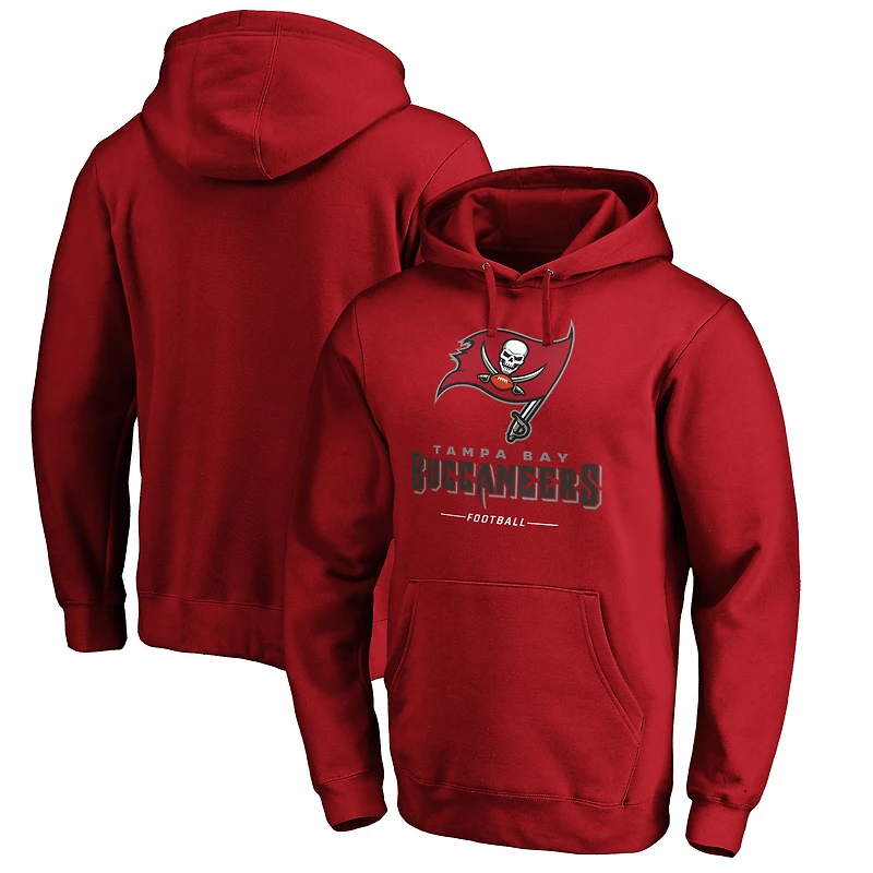 Sweat à capuche Fanatics rouge Tampa Bay Buccaneers pour homme, grandes tailles, logo de l'équipe.