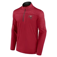Men's Fanatics Red Tampa Bay Buccaneers Defender Evo Quarter-Zip Jacket