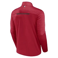 Men's Fanatics Red Tampa Bay Buccaneers Defender Evo Quarter-Zip Jacket