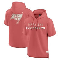 Men's Fanatics Red Tampa Bay Buccaneers Elements Future Ground Lettering Short Sleeve Pullover Hoodie