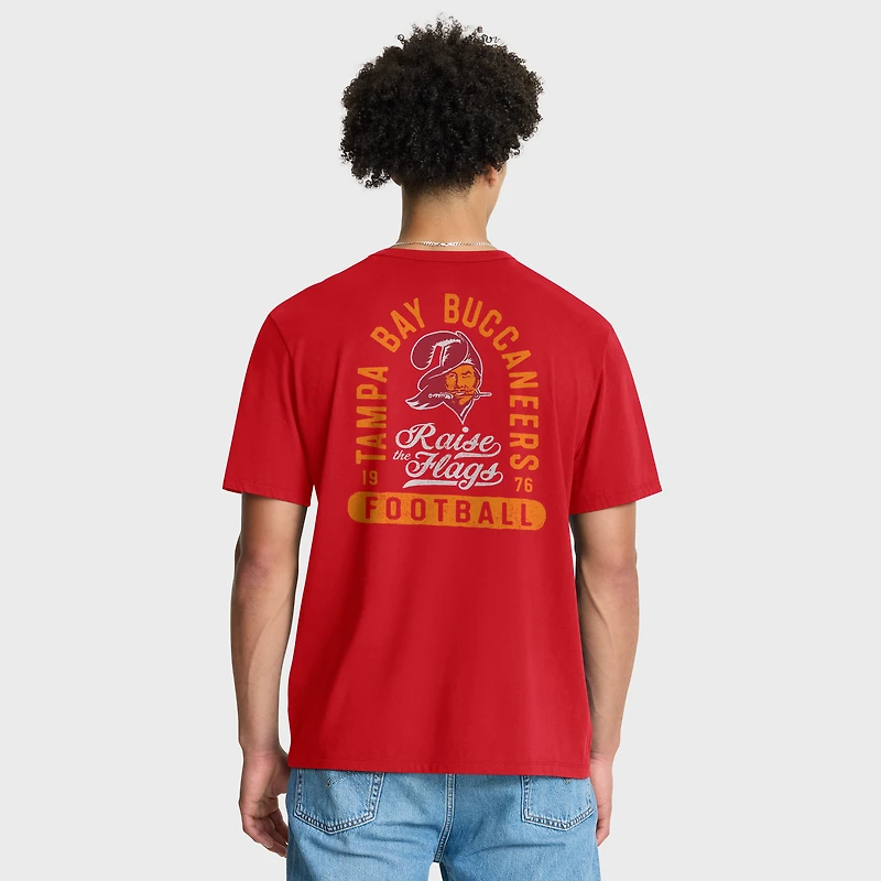 T-shirt rouge Fanatics pour homme, motif Fluid Motion Legacy des Tampa Bay Buccaneers