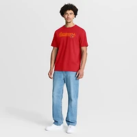 T-shirt rouge Fanatics pour homme, motif Fluid Motion Legacy des Tampa Bay Buccaneers