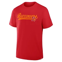 T-shirt rouge Fanatics pour homme, motif Fluid Motion Legacy des Tampa Bay Buccaneers