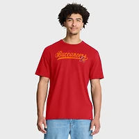 T-shirt rouge Fanatics pour homme, motif Fluid Motion Legacy des Tampa Bay Buccaneers