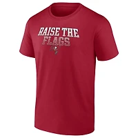 T-shirt rouge Fanatics Tampa Bay Buccaneers Heavy Hitter pour hommes
