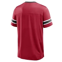Men's Fanatics Red Tampa Bay Buccaneers Hometown Premium Hashmark V-Neck T-Shirt