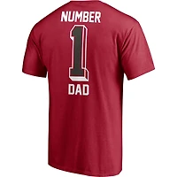 T-shirt Fanatics rouge Tampa Bay Buccaneers n°1 pour homme