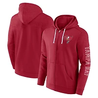 Men's Fanatics  Red Tampa Bay Buccaneers Offensive Lineup Hoodie Full-Zip