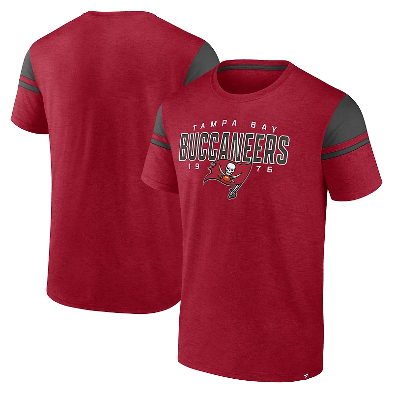 T-shirt rouge Fanatics Tampa Bay Buccaneers Old School Play Slub pour hommes