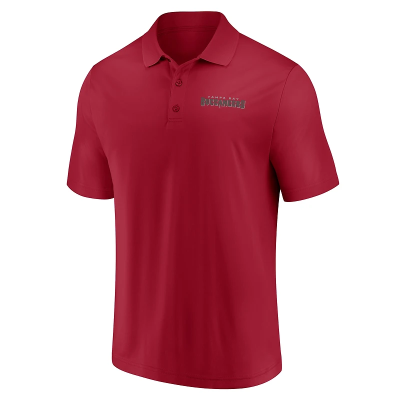 Polo rouge Push Back des Buccaneers de Tampa Bay Fanatics pour hommes