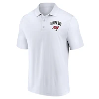 Ensemble de deux polos Lockup Fanatics Tampa Bay Buccaneers pour hommes