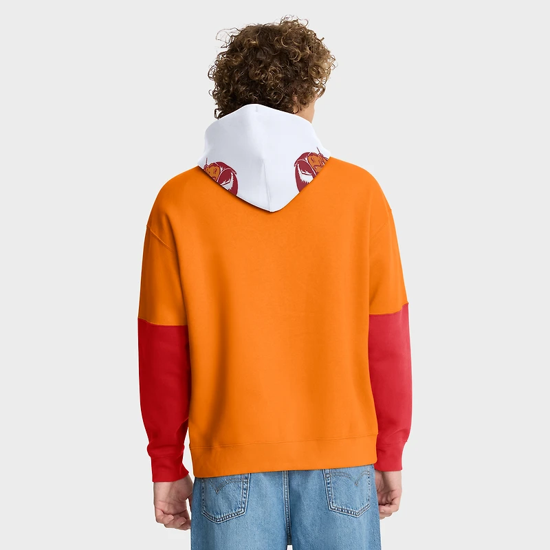Sweat à capuche rétro Fanatics Tan pour homme, motif casque des Tampa Bay Buccaneers